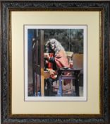 Robert Lenkiewicz (1941-2002) limited edition print 'Self Portrait at Easel - 1992' 250/500, with