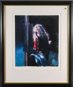 Robert Lenkiewicz (1941-2002) limited edition print 'Painter in the Wind 3:50am' 466/500