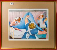 Beryl Cook (1926-2008) limited edition print 'Angels' FCJ/528, 1983, with pencil signature, framed