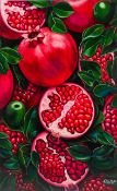 Elena Hollett, 'Pomegranate', acrylic on canvas, overall size 80cm x 50cm.