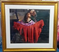 Robert Lenkiewicz (1941-2002) limited edition print 'The Painter with Karen - St Anthony Theme'