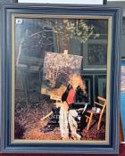 Robert Lenkiewicz (1941-2002) an exhibition 'Landscape' poster, with a poster for a book signing