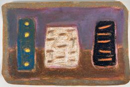 Manner of Breon O'Casey (1928-2011), 'Himmy', mixed media on paper, with pencil signature and