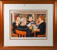 Beryl Cook (1926-2008) limited edition print 'Bridge Party' 18/650, 1997, with pencil signature,