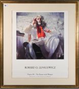 Robert Lenkiewicz (1941-2002) exhibition poster for 'Project 18 - The Painter with Women', framed