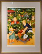 Beryl Cook (1926-2008) limited edition print 'Garden Centre' 371/850, 1991, with pencil signature,