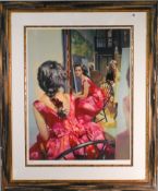 Robert Lenkiewicz (1941-2002) limited edition print 'The Painter with Anna - Rear View - Project 18