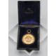 A 18ct antique gold pocket watch, 46.3 grams, the dial with roman numerals, with engine turned - Image 1 of 2