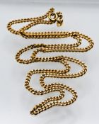 A 9ct link necklace, approx 11.14g.