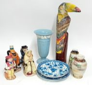 A quantity of various crockery, to include Toby Jug caricature pitchers, plates, Chinese