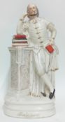 A large Staffordshire figure of William Shakespeare, height 49cm.