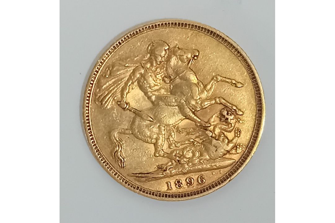 A Victoria 1896 gold full Sovereign.