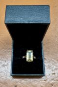 A 9ct citrine set ring, approx 3.7g, size M.