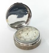 A silver Asprey Combination Barometer, hallmarked London 1935, total weight 16.69oz.
