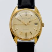 Girard-Perregaux, a 1968 gents 18ct gold Chronometer HF Gyromatic date wristwatch, reference
