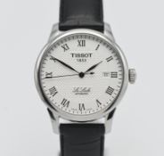 Tissot, a gents '1853' automatic wristwatch. Le Locle, model L164/264-1. Silver full roman date