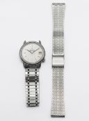 Bulova, a gents Accutron date stainless steel wristwatch with bracelet, case number 21270, with