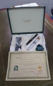 A Conway Stewart Winston Churchill commemorative fountain pen set comprising fountain pen, cased