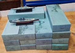 Fourteen Dragonstini 'Editions Atlas Collections' ships, boxed, to include 'Prinz Eugen', '