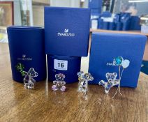 Swarovski Crystal Glass, Kris bears including 'Sweetheart', 'Forget-Me-Not', 'Lucky Charm' etc,