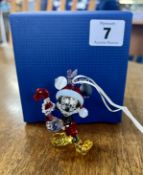 Swarovski Crystal Glass, Disney - Mickey - Christmas Ornament - 2018, boxed.