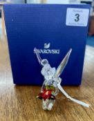 Swarovski Crystal Glass, Disney Christmas Ornament - Tinkerbell, boxed.