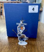 Swarovski Crystal Glass, Disney - Frozen Olaf Snowman - 2016, boxed.