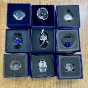 Swarovski Crystal Glass, a large mixed collection including 'Amur Flower - 2019', 'African