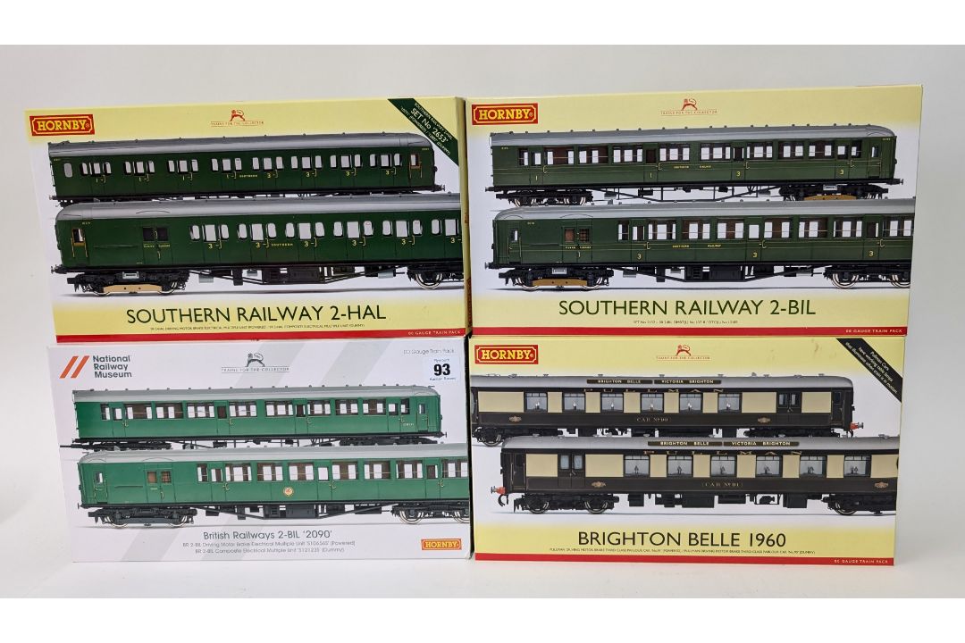 Hornby, 00 Gauge pack 'British Railways 2-BIL '2090'' with 3 additional models, boxed. (4)