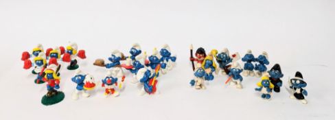 Peyo, a collection of vintage 10 1971 'Smurfs' and 13 1996 'McDonald's Smurfs' (23)