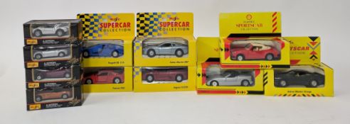 Shell, 'Classic Sports Car Collection - Porshe 911 SC', with 2 Shell models, 4 Maisto 'Supercar