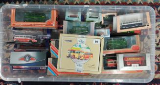 Corgi, 'Limited Edition 97063 - The Buses Of Yelloway' set, boxed, with 28 boxed automobile models