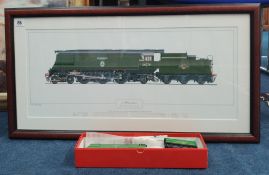 Southern Railway 4-6-2 Battle of Britain Class, No. 34070 'Manston' locomotive print by Richard