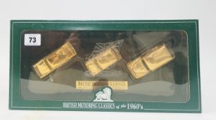 Lledo, 'Special, 24-Carat, Gold Plated, Limited Edition of 7500 Sets, British Motoring Classics of