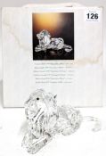 Swarovski Crystal Glass, Annual Edition 1995 'Inspiration Africa' - 'The Lion', boxed.