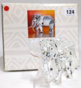 Swarovski Crystal Glass, Annual Edition 1993 'Inspiration Africa' - 'The Elephant', boxed.