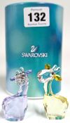 Swarovski Crystal Glass, 'Lovlots' - 'Pioneers - Chit and Chat Giraffes', boxed.