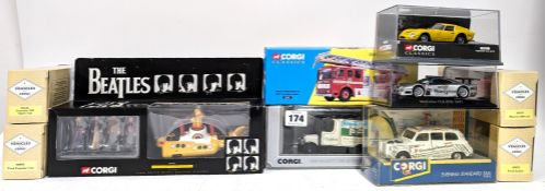 Corgi, 'The Beatles', 05403 - 'Yellow Submarine - with 54mm White Metal Beatles Figures' with 6 '