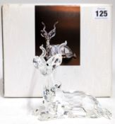 Swarovski Crystal Glass, Annual Edition 1994 'Inspiration Africa' - 'The Kudu', boxed.