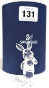 Swarovski Crystal Glass, Disney - 'Piglet - Winnie The Pooh series', boxed.