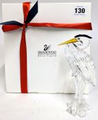 Swarovski Crystal Glass, 'Silver Heron', boxed.