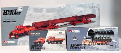 Corgi, 'Heavy Haulage' - '18004 - Siddle C. Cook, Scammell Contractor, 2 Dyson Trailers and Crane