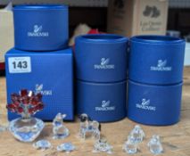Swarovski Crystal Glass, a mixed collection including 'Little Black Faced Lamb' - 'Peaceful