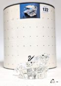 Swarovski Crystal Glass, Annual Edition 1991 'Save me' - 'The Seals', boxed, (nose and one eye