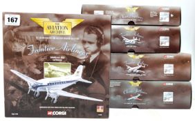 Corgi, 'The Aviation Archive' - 'Frontier Airliners', 'Douglas DC3 Lufthansa' model aeroplane with 2