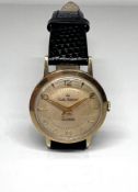 A 9ct gold Smiths Imperial 19 Jewels shockproof gents wristwatch, purchased 1961.