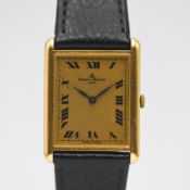 Baume & Mercier, a gents 18ct yellow gold wristwatch with roman numerals, numbers stamped to the