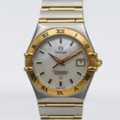 Omega, a 2005 ladies Constellation automatic date wristwatch with mother of pearl dial, reference