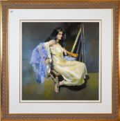 Robert Lenkiewicz (1941-2002), limited edition print 'Esther Seated' 288/475, with pencil
