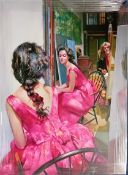 Robert Lenkiewicz (1941-2002), limited edition print on canvas 'The Painter with Anna (I)' 40/